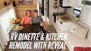 RV Remodel Dinette & Kitchen with Reveal