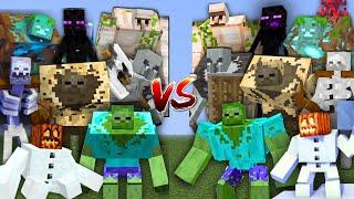 ALL MUTANT MOBS vs THEIR TWINS in Minecraft Mob Battle