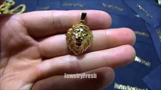 $149 REAL Genuine VS Diamond 3D Lion Mini Pendant by Jewelry Fresh