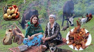 We Cooked Village Style Chicken And Duck   Village Vlog  پخت مرغ و اردک محلی در روستا