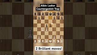 Outsmart your Opponents with the BRILLIANT Albin Lasker Trap! #chess #chesstraps #brilliantmove