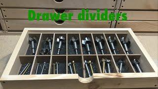 Shop organization: Drawer dividers!