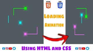 Loading Animation program using HTML and CSS  || #html  #css  #javascript