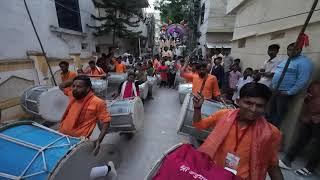 Puneri Dhol at Kukatpally Ka Raja BSNY Ganesh 2023 | Sri Hanuman Vyayayam Mandal Dhol Tasha Pathak