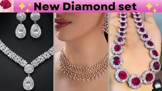 latest diamond necklace design beautiful diamond set design