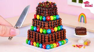 [Mini Cake ] Perfect KITKAT and M&M Cake | How to Make Chocolate Cake Decorating Compilation