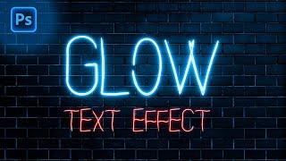 Create a Glowing Neon Text Effect in Photoshop - Photoshop Tutorial ( 2024 )