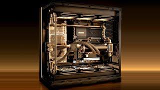 Lian Li O11D EVO XL - Black and Gold Watercooled Showcase Build!