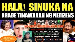 KAKAPASOK LANG! OMG! SINUKA NG MGA PILIPINO? BAGSAK SA SURVEY/PBBM VP SARA/REACTION