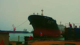 Big Ship entering in Dockyard