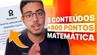 O QUE MAIS CAI EM MATEMÁTICA NO ENEM 2024