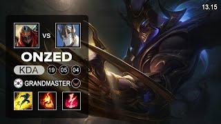 Onzed Zed vs Galio Mid -KR Grandmaster - Patch 13.15 Season 13