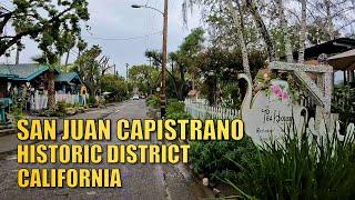 Walking San Juan Capistrano Historic District, Calif