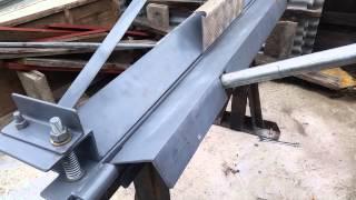 Homemade sheet metal bending