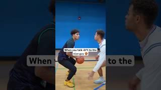 Talking sh*t to the nice guy  #basketball #basketballshorts #highschoolbasketball