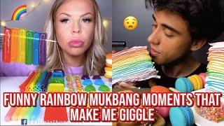 FUNNY rainbow mukbang moments that make me giggle (rainbow final)