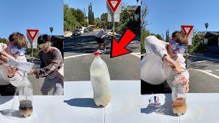 Coke Bottle VS Pool Chlorine!! *BAD IDEA*  - #Shorts