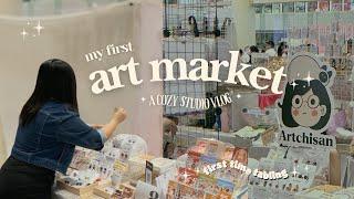 studio vlog   How I prepare MY FIRST ART MARKET  SCULPTING 200+ CLAY ITEMS | small biz diaries 