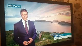 Gerry Murphy struggles with technical difficulties on RTÉ Weather