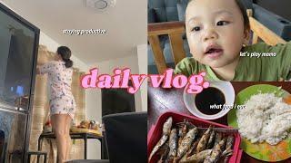 DAILY VLOG: TRYING TO STAY PRODUCTIVE! DOING LAUNDRY, CLEANING, NORMAL DAY OF A MOM! | simply yosh