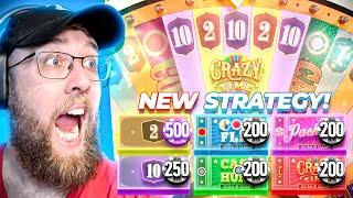 NEW HIGH ROLLER CRAZY TIME LIVE GAME SHOW STRATEGY!