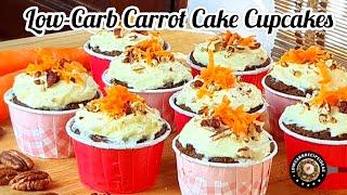 Easy Low-Carb Carrot Cake Cupcakes | No tools | No piping | Super easy to make