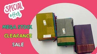 Mega stock clearance soft silk sarees| offer price soft silk sarees | sirumugai soft silk sarees