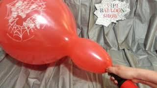 Inflating and Bursting Red Spiderman Balloon!