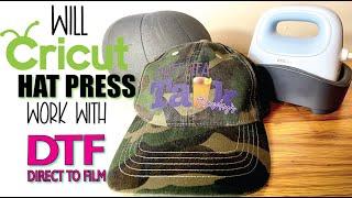 WILL  NEW CRICUT HAT HEAT PRESS WORK WITH DTF | CONVERTED EPSON 8550 DIRECT TO FILM | DTF