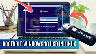 How to Create a Bootable Windows 10 USB From Linux (Kali, Ubuntu, Fedora)2022|NO TOOLS 100% working