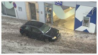 Decazeville, France (11.07.2024) #hailstorm #grêle