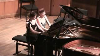 Franz Schubert Andantino varié - Anastasia Gromoglasova & Lubov Gromoglasova