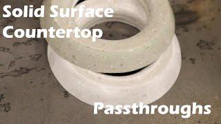 Solid Surface  Countertop Passthrough