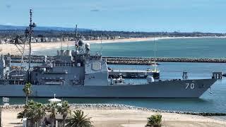 USS Lake Erie CG70 Leaving Seal Beach NWS