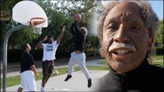 Disguised OLD MAN Schools teens in Basketball!