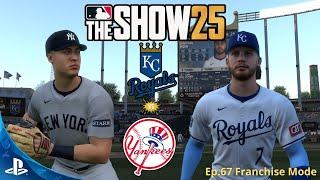 Yankees vs. Royals - MLB The Show 25 Franchise Mode PS5 Gameplay | Ep. 67