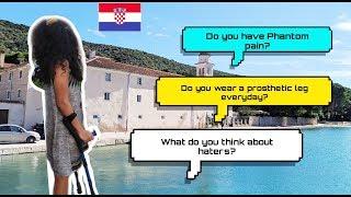 Amputee girl |First time in Croatia |Urlaub in Kroatien |Amputee woman