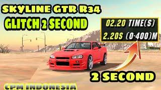 CARA BUAT GLITCH CAR 2 SECONDS NISSAN GTR R34 | CAR PARKING MULTIPLAYER