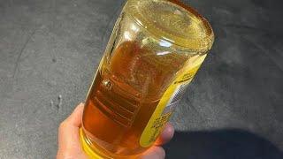 Turn the honey bottle upside down, and you will immediately know whether the