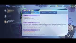 Lesley Luo Yi Grock Buff & Hanzo Uranus Bruno Estes Nerf - Patch Notes 1.9.88 Advance Server MLBB