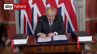 Brexit: Boris Johnson signs trade deal with EU