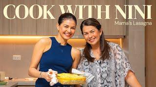 Cooking My Mom's 4-Cheese Lasagna | Cook with Nini | Janine Gutierrez