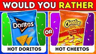 Would You Rather ... Snacks Edition  | Pick One Kick One