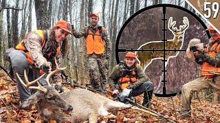 2 Bucks Down! - (Deer Drives in a DOWNPOUR)