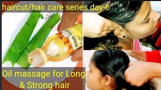 Anti Dandruff Head massage with Aloevera n Sweet almond oil/Relaxing /Hair growth massage