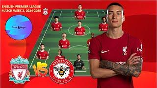 New LIVERPOOL "PERFECT" Predicted XI to Face Brentford in EPL: Darwin Nunez To Start in 4-2-3-1