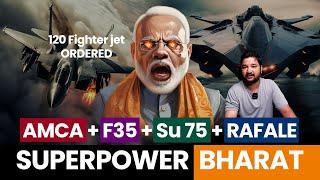 AMCA Fighter Jet : India's Answer to China's J-31? F-35 vs. Su-75 | India's MRFA Deal : Game-Changer