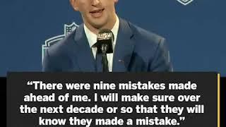 Josh Rosen “PISSED” about being drafted 10th in The NFL Draft