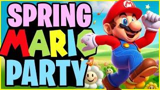 Spring Mario Brain Break Party  Freeze Dance & Run  Floor is Lava  Just Dance  Mario Challenge