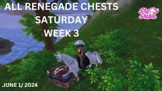 star stable/ALL RENEGADE CHESTS SATURDAY WEEK 3